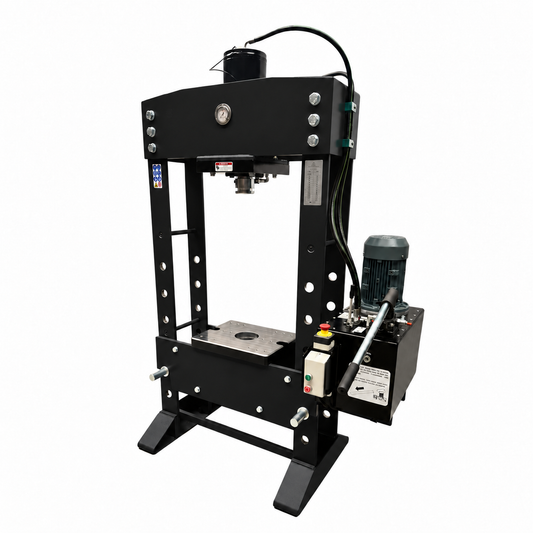 Matt black 50 tonne hydraulic workshop press