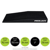 GSR14 - 64mm Low Rise Ramps — Nominal length: 762 mm; Nominal width: 350 mm; Platform height: 64 mm; Incline: 7°; Platform length: 318 mm. One-piece design Dimensions are nominal. Confirm suitability for your vehicle and equipment.