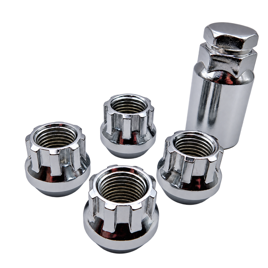Adler locking wheel nuts set of 4 with locking key