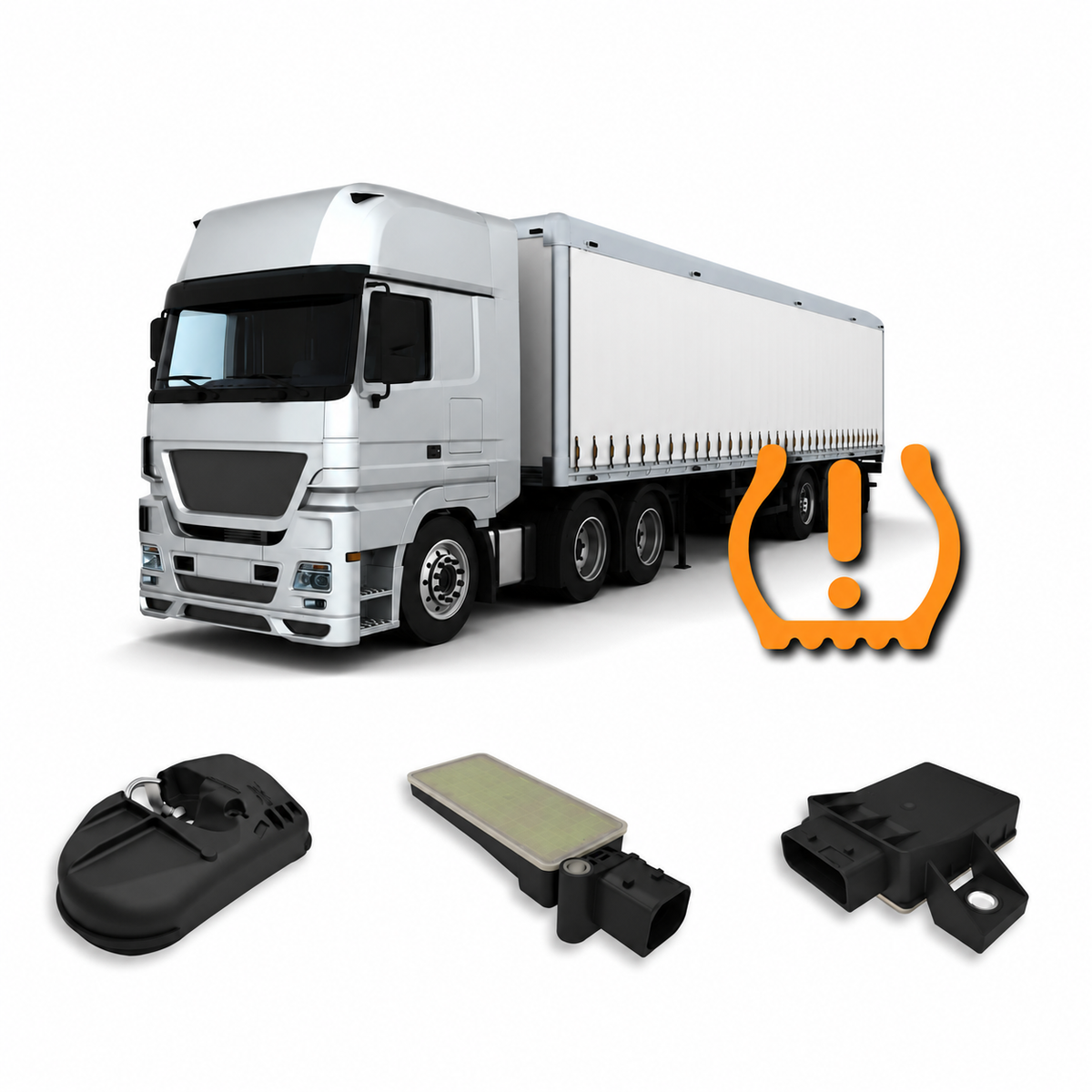 Commercial trailer TPMS tyre pressure monitoring system