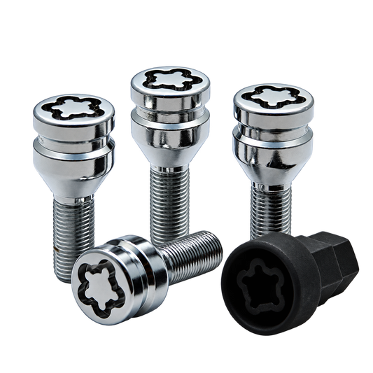 Tuner locking wheel bolts set of 4 with locking key