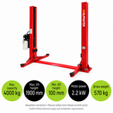 Standard 4 Tonne 2-Post Vehicle Lift